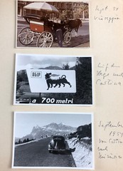 2x orig. Photos – VW Beetle Beetle in Winter 1954 + AGIP – Cortina d’Ampezzo