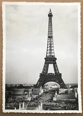 Photo Antique Exhibition Universelle 1937 Paris Tour Eiffel View Palace Chaillot