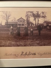 Vintage Farm Portrait Surreal Strange Bizarre BW Photograph Crystal Lake, WI #K