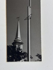 DOROTHY NORMAN «Falmouth Church and Flag Pole I” 1933 Silver Gelatin Ex-Museum