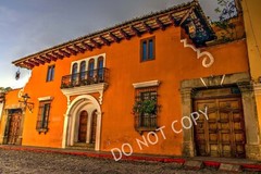 20X30 ART PHOTO, DOWNTOWN ANTIGUA GUATEMALA, GUATEMALAN, FINE ART