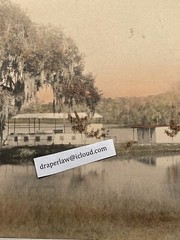 1910s 1920s DE LEON SPRINGS, FL HAND TINTED PHOTOGRAPH, WILLIAM JAMES HARRIS