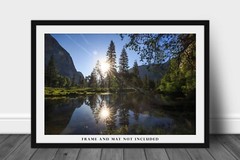 Yosemite Photography Print: California National Park Merced River Nature Photo