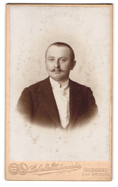 Photography Liebert, Holzminden, Karlstr. 19, Elegant Gentleman with Moustache