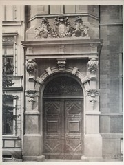 Large Phototype 1889. Gdansk. Country House, Driveway Gate. Neugarten 23/24. Herma