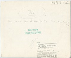 CHILE 1950: Vina del Mar by LEO MATIZ / STAMPED / VINTAGE