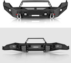 Off Road Front Bumper Fit for Ram 1500 2013-2018 | W/4 Lights, Winch Plate, Pre-
