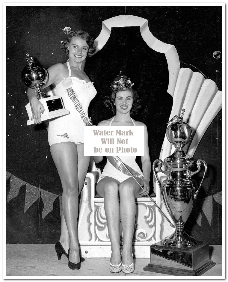 Miss Universe 1953-Christiane Martel from France Press Photos #1-12 (8″X10″)Rare