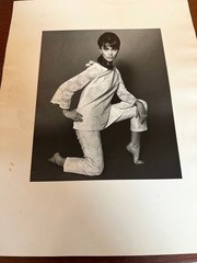 Vintage Silver Gelatin Print Of Fashion Model Joel Brodsky Studios 14″ x 11″