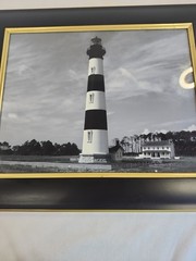 Bodie Island Lighthouse Framed 15″ X 18″ Photo 10″ X 13″
