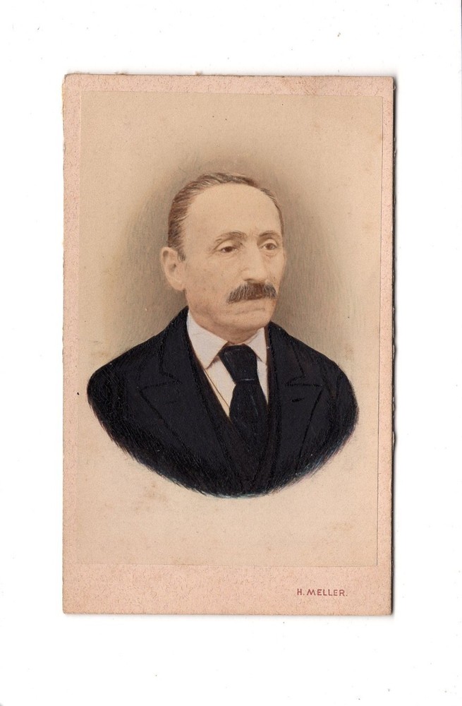 H. Meller CDV Photo Man Portrait – Vienna 1870s