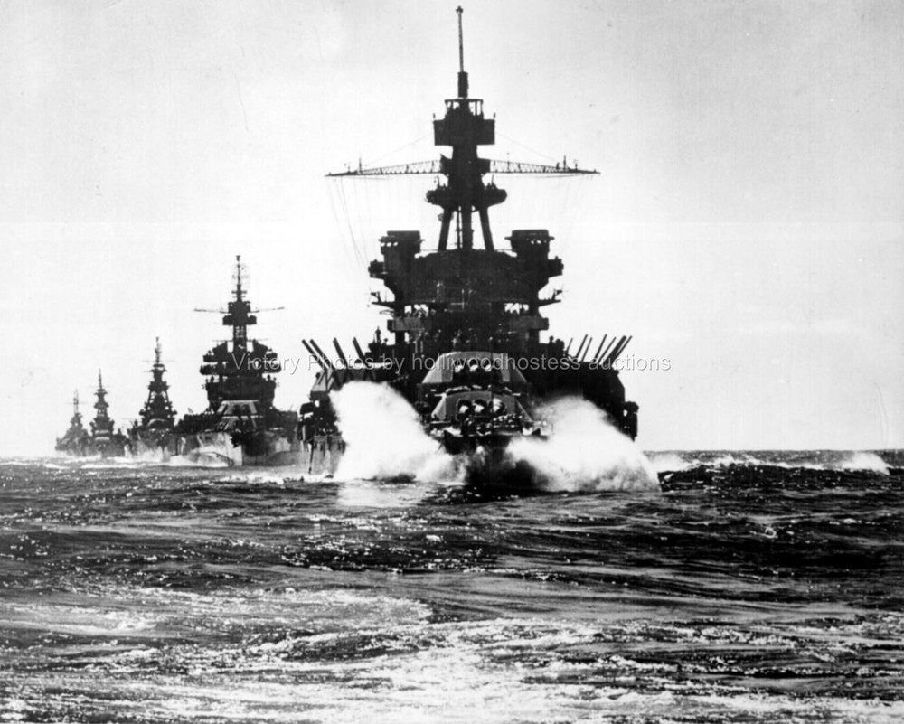 WWII USS Pennsylvania Lingayen Gulf 1945 Photographic Reprint Digitally Enhanced