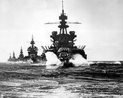 WWII USS Pennsylvania Lingayen Gulf 1945 Photographic Reprint Digitally Enhanced