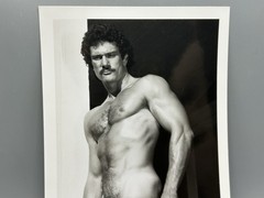 Vintage Photo KYLE HAZARD Target Studios 5×7 Male Physique Hairy Beefcake Stache