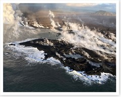Kilauea Volcano Lava Ocean Entry Kapoho Area 2018 Silver Halide Photo