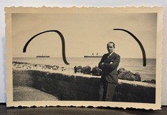 9x6cm Genuine Photo 1936 Ship Steamship SS General von Steuben in Rhodes