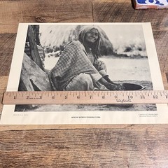 G.s Taylor Apache Woman Grinding Corn Print