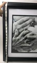 4 Generations Women Family Black and White Newborn Large Photo Love 18 X 22 Hope