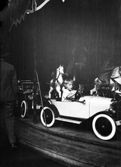 PRATER, AMUSEMENT Park, Vienna, toy car, by Eduard PEZDIKA, vintage fine art neg