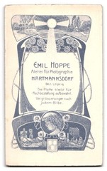 Photograph Emil Hoppe, Hartmannsdorf, portrait lady in lace dress with tallest