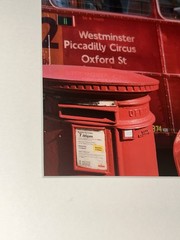 VTG ‘05 Signed JUREK NEMS 7.5”Photograph RED BUS WESTMINSTER COVENT GARDEN 10”Sq