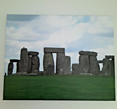Stonehenge Photograph on Canvas Signed 11″ x 14″