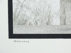 Black And White Photograph Titled «Harkness» Signed W. Abrams