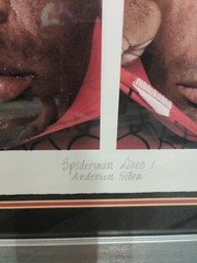 Anderson Silva Autographed «Spiderman Lives» Fine Art By Eric Williams AP #3