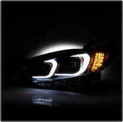 – for [Halogen Model] 2014-2017 Mazda 6 Black Housing LED Tube Signal Projector
