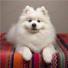 Digital Image Art Picture Photo Wallpaper for Desktop White Dog Samoyed Nature