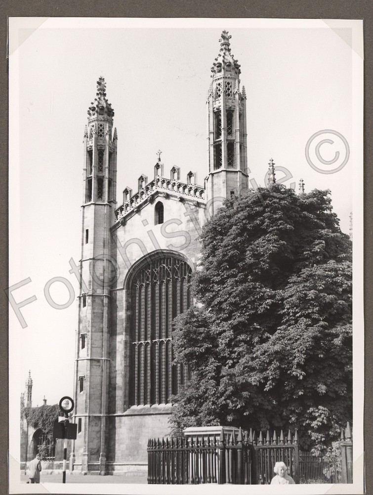 Photo England Cambridge King’s College Chapel Architecture 1959