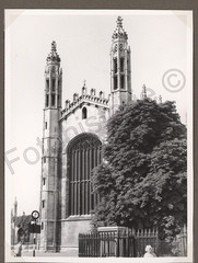Photo England Cambridge King’s College Chapel Architecture 1959