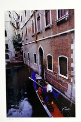 13″ Limited Edition Photo Bill Bibb American Artist Venetian Canal Gondola Italy