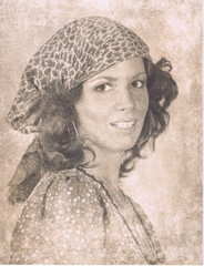 Hendrickson Original Photo B&W PORTRAIT OF BEAUTIFUL GYSPY WOMAN 10×13″ R270
