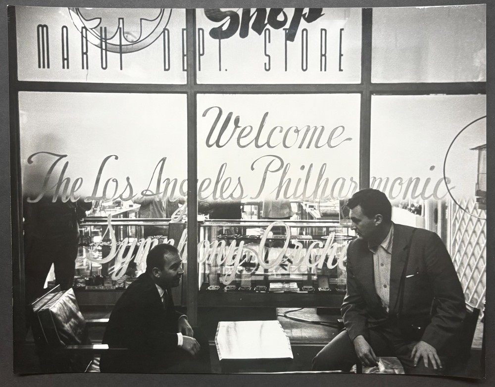 Original 1956 LEIGH WIENER ‘Los Angeles Philharmonic ASIA Goodwill Trip’ PHOTO