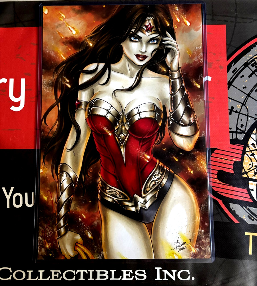 WONDER WOMAN DAWN MCTEIGUE EXCLUSIVE LIMITED EDITION ART PRINT NM+