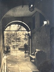 C Bennette Moore Antique New Orleans Photographs Print, Entrance «Patio Royal»