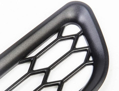 Honeycomb Front Bumper Bottom Fog Vent & Side Fender & Headlgiht Chrome Cover Tr
