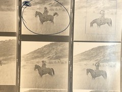 NEWLY FOUND! Hendrickson PHOTO Contact Sheet Proof & Negatives COWBOY ON HORSE
