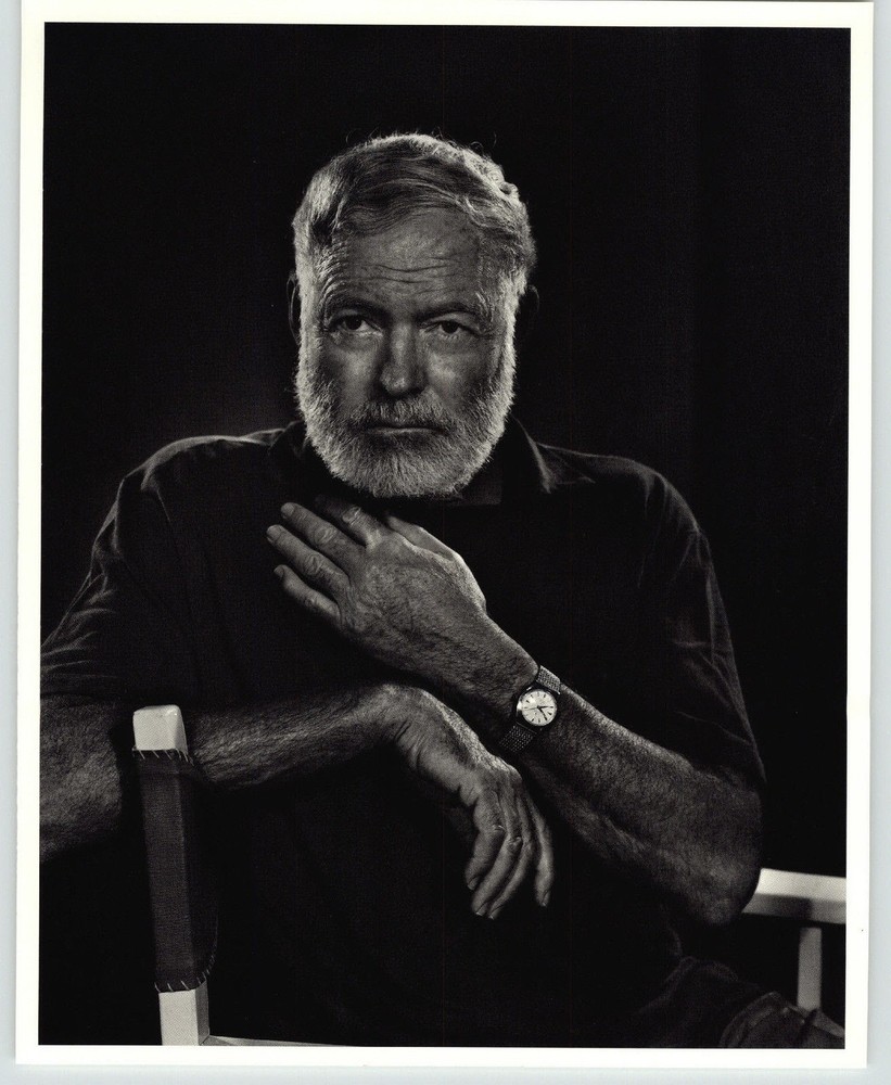 1983 Yousuf Karsh ORIGINAL Ernest Hemingway II Portrait Art Photograph 16″ X 20″
