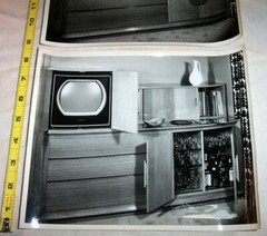 1950s Photographs Mid Century Modern Furniture RCA Victor Television Alcohol