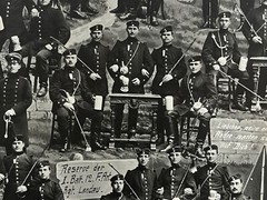 Vintage 1910-1912 German Military Photograph Patriotic Soldiers Commemorated