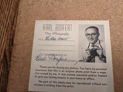 KARL BONFERT THE BIG WAVE ORIGINAL PHOTOGRAPH MOUNTED