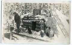 D5109 Foto Nord – Amerika Trapper Mountain Men Schlittern – Hund Indianer Hütte