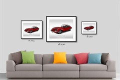 Classic Cars – 1961 Jaguar E Type – Print