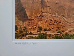 Arches National Park Framed Glass Matted Signed MARC STUART 12.5×15.5 Original