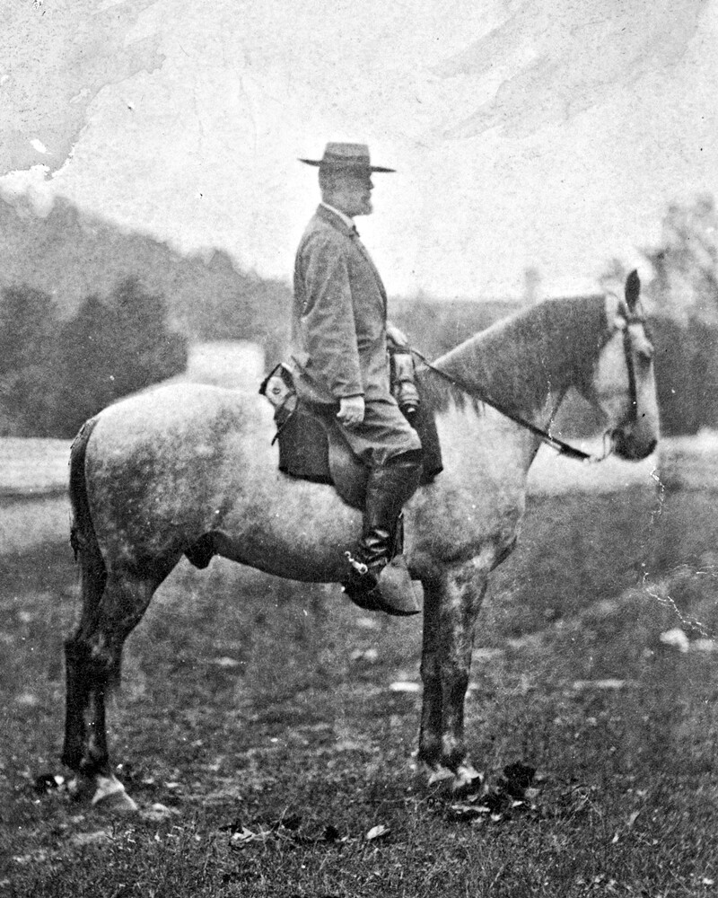 New Civil War Photo: CSA General Robert E. Lee on Horse, Traveller – 6 Sizes!