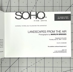 Marilyn Bridges (b. 1948) Art Announcement Card 1999 – Landscapes From The Air