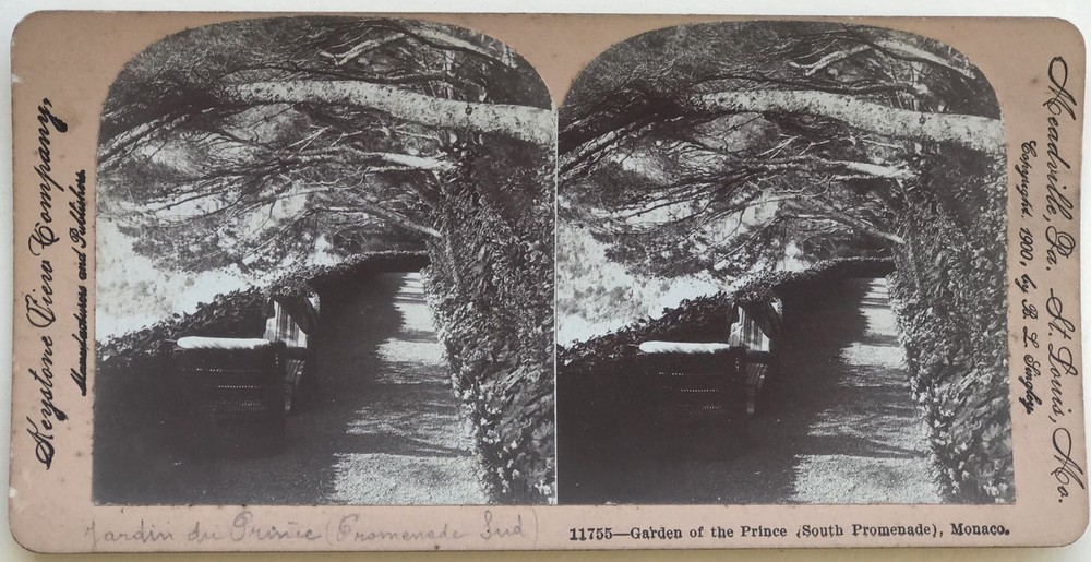 Monaco Garden Of The Prince Photography Stereo Vintage Analogue