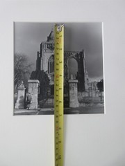 Crowland Abbey black & white matted Photo 7.5 x 7.5″ photo size